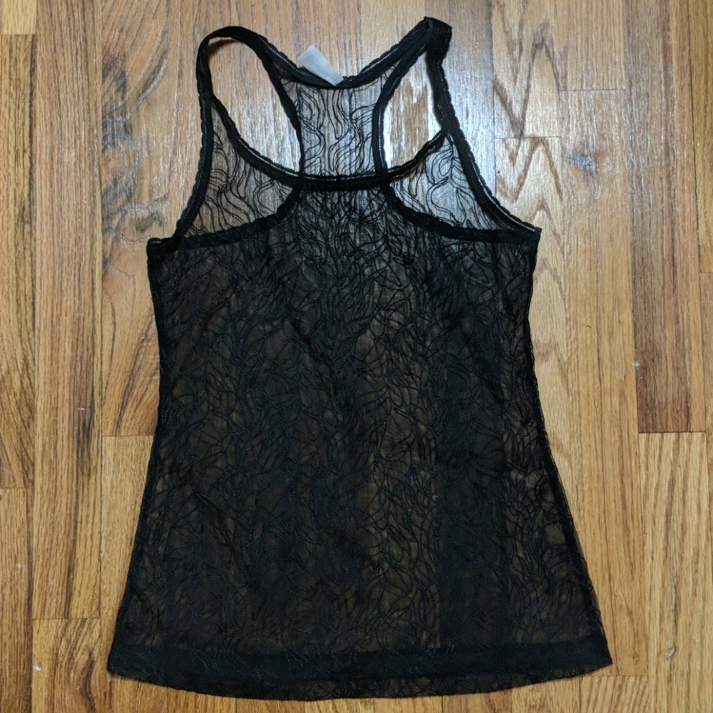 Black lace tank top